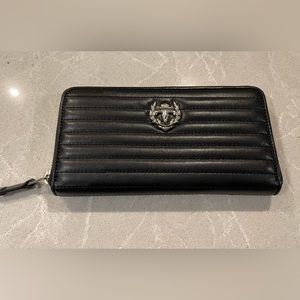 Women’s Rudsak Black Leather Zip Wallet